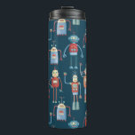 Retro Niedliche Roboter Thermosbecher<br><div class="desc">Niedliche und hilfsbereite Retro-Roboter im Stil der 50er Jahre. Großad hat diese wahrscheinlich in seinem Schuppen gemacht. Künstliche Intelligenz,  aber nicht beängstigend.</div>