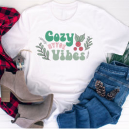 Retro Niedliche Weihnachten Gemütlich Saison Hygge T-Shirt