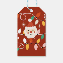 Retro Niedlicher Weihnachtsmann mit leuchtend rot