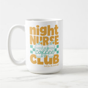 Retro Night Nurse Coffee Club Süße RN Kaffeetasse
