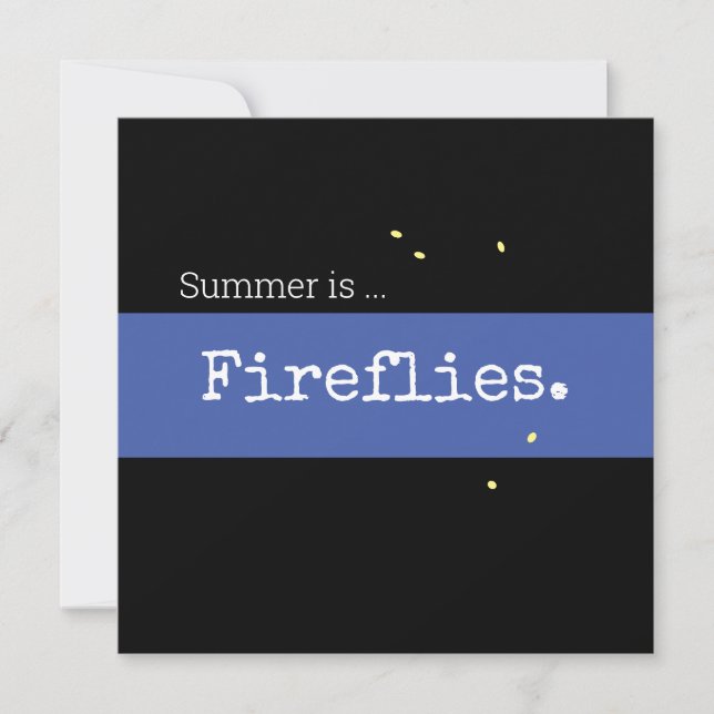 Retro Night Sky Blue Summer is Firefrefly Stripe (Vorderseite)