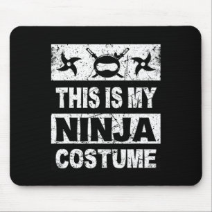 Retro Ninja Kostüm Halloween für junge Kinder Männ Mousepad