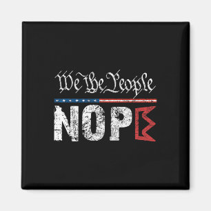 Retro No Kings Nope Protest Zeichen 4. Juli Shirt Magnet