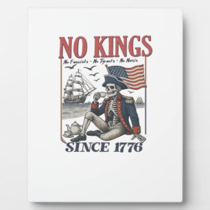 Retro No Kings Since 1776 - Könige Ablehnend Klass Fotoplatte