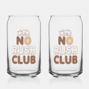 Retro "No Rush Club" für Entspannung Dosenglas
