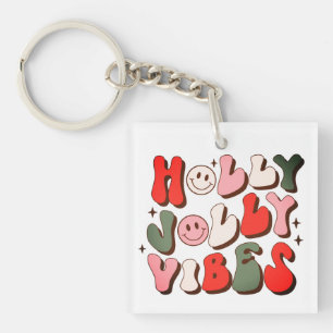Retro Noël Holly Jolly Vibes Vacances tendance