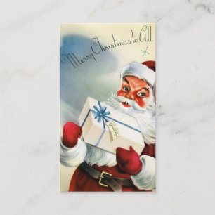Rétro Noël vintage Père Noël ajoutent la carte de