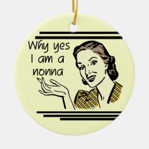 Retro Nonna T-Shirts und Geschenke Keramikornament