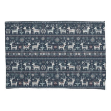 Retro Nordic Rentier Muster