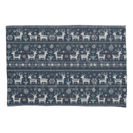 Retro Nordic Rentier Muster Kissenbezug