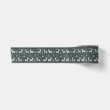Retro Nordic Rentier Muster
