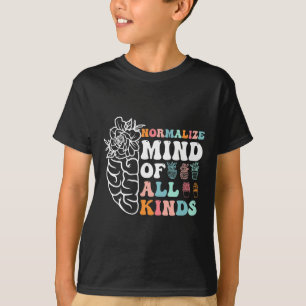 Retro Normalisiere Geist aller Art Autismus-Bewuss T-Shirt