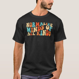 Retro Normalisiere Köpfe Aller Art Autismus-Bewuss T-Shirt