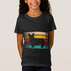 Retro Not Silhouette Hund Lover Geschenk Corgi T-Shirt