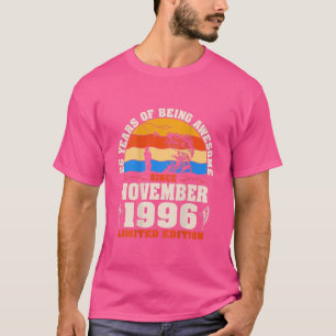 Retro November 1996 26 Jahre altes Angeln über 26. T-Shirt