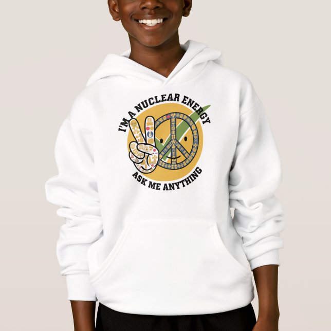 Retro Nuklear Energy Design Vektorgeschenk Hoodie (Vorderseite)