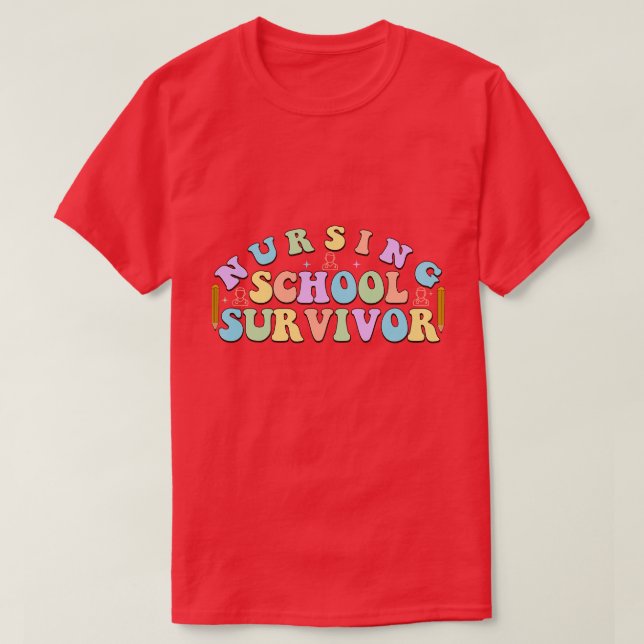 Retro Nurse1 8 T-Shirt (Design vorne)