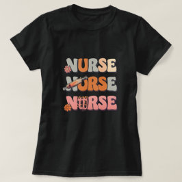 Retro Nurse Graphic Design T-Shirt