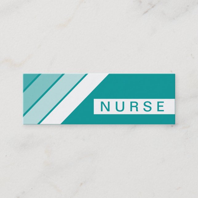 Retro NURSE Mini Visitenkarte (Vorderseite)