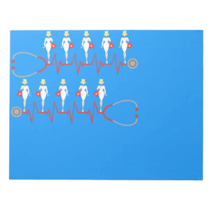 Retro Nurse Notepad Notizblock