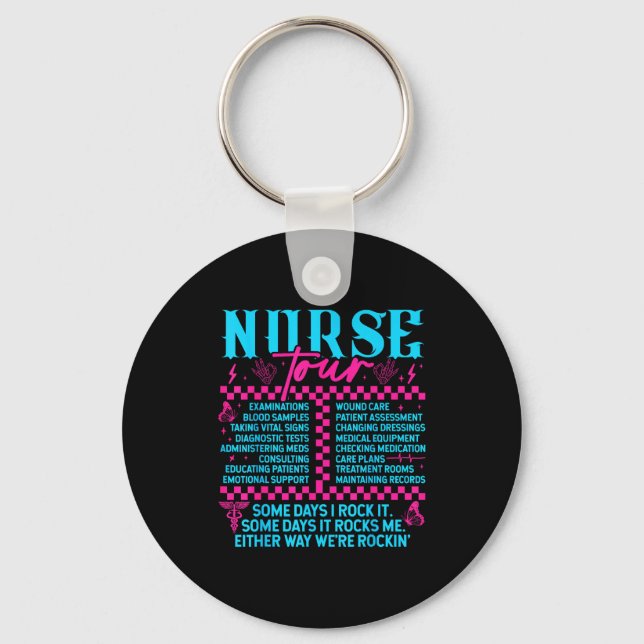 Retro Nurse Nurse Week Men Women Nurse  Schlüsselanhänger (Vorderseite)