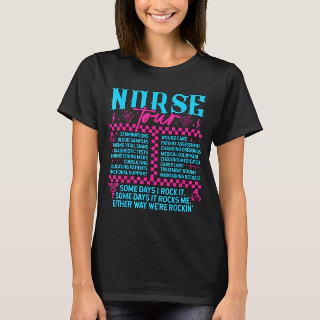 Retro Nurse Nurse Week Men Women Nurse  T-Shirt (Vorderseite)