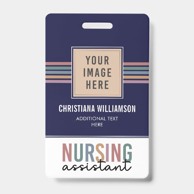 Retro Nursing Assistant CNA Pflegeassistent Ausweis (Vorderseite)