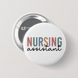 Retro Nursing Assistant CNA Pflegeassistent Button
