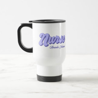Retro Nurvel Travel Mug Personalisiert Lila Reisebecher