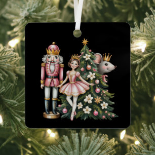Retro-Nussknacker-Szene Vintage-Weihnachten passen Ornament Aus Metall