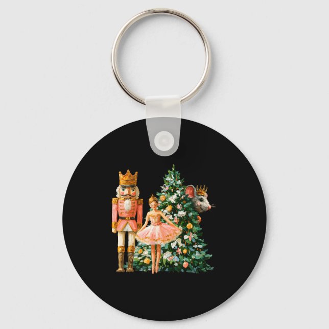 Retro Nutcracker Ballet Nk Christmas Xmas Vibes Wo Schlüsselanhänger (Vorderseite)