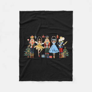 Retro Nutcracker Ballet Weihnachtsbaum S für Fraue Fleecedecke