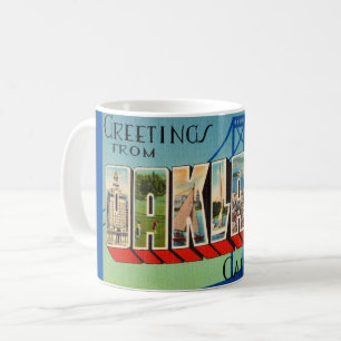 Retro-Oakland-Kalifornien-Gruß-Tasse Kaffeetasse