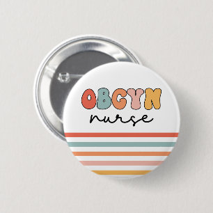 Retro OBGYN Nurse Button