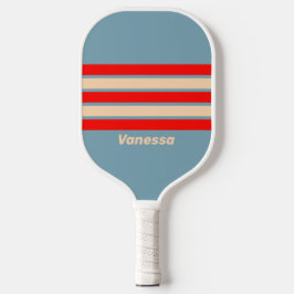 Retro Ocean Horizon über den Namen hinweg Pickleball Schläger