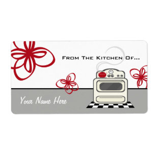 Retro Ofen-rote Küche von der Küche von…