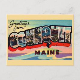 Retro Ogunquit ME Grußpostkarte Postkarte