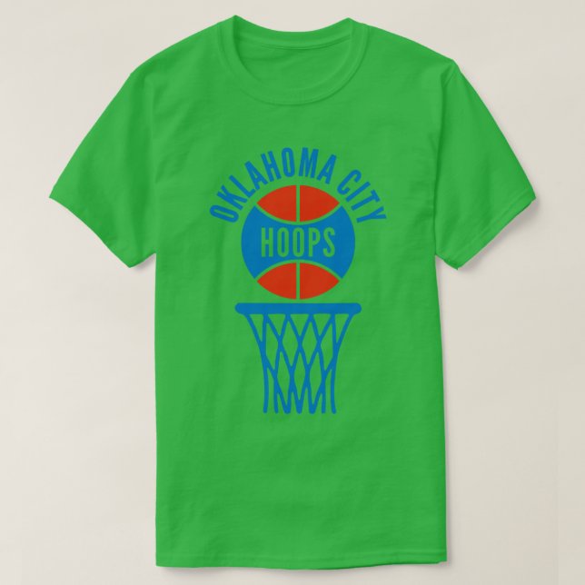Retro Oklahoma City Hoops Logo T-Shirt (Design vorne)