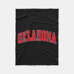 Retro Oklahoma Ok für Männer Frauen Jungen Mädchen Fleecedecke