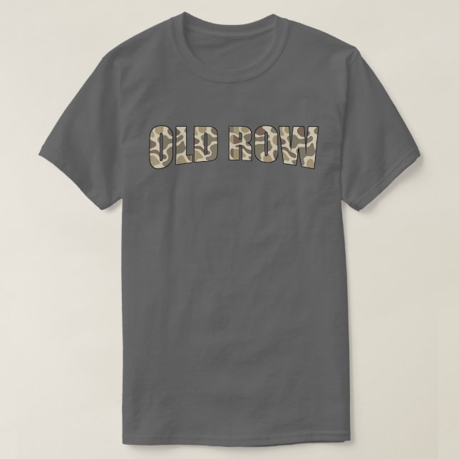 Retro Old Camouflage Row T-Shirt (Design vorne)