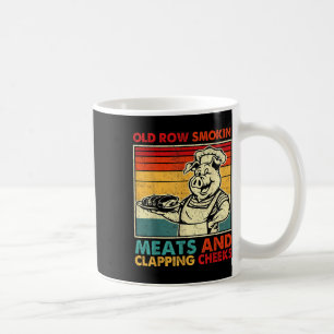 Retro Old Row Fleisch räuchern und Backen tätschel Kaffeetasse