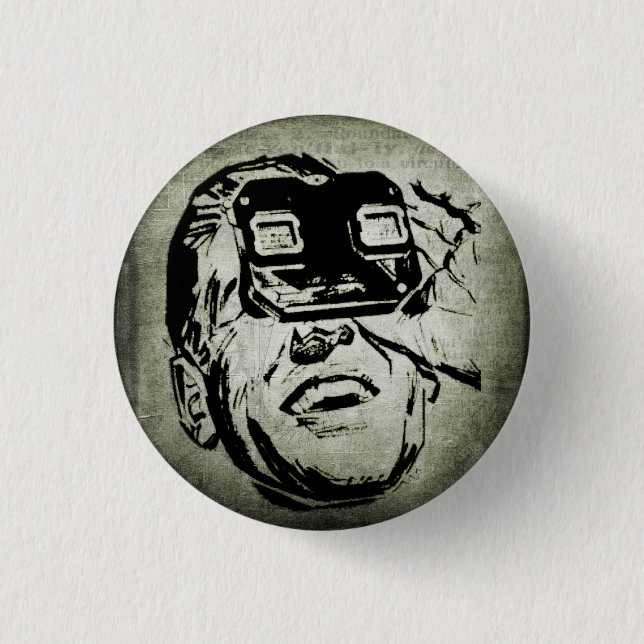 Retro Old School Foto Viewer Kitshire Button (Vorderseite)