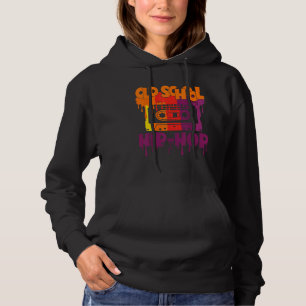 Retro Old School Hip Hop 80er 90er Cassette Mixtap Hoodie