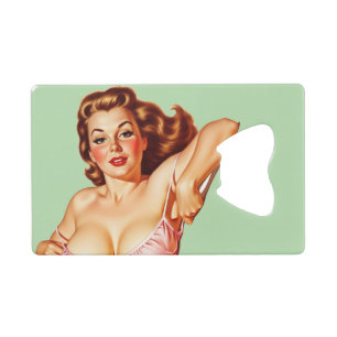 Retro Old School Pin-up girl Art