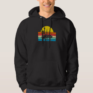 Retro Ölförderpumpe Ölförderarbeiter Ölplattform Ö Hoodie