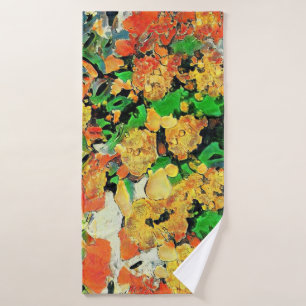 Retro-Ölgemälde: Van Gogh Monet Badehandtuch