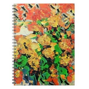 Retro-Ölgemälde: Van Gogh Monet Notizblock