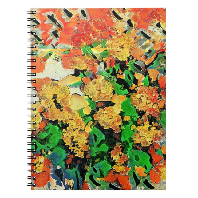 Retro-Ölgemälde: Van Gogh Monet Notizblock (Vorderseite)
