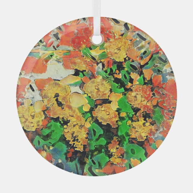 Retro-Ölgemälde: Van Gogh Monet Ornament Aus Glas (Vorderseite)