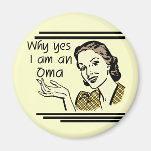 Retro Oma T-Shirts und Geschenke Magnet